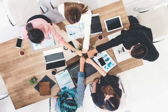 Team working together